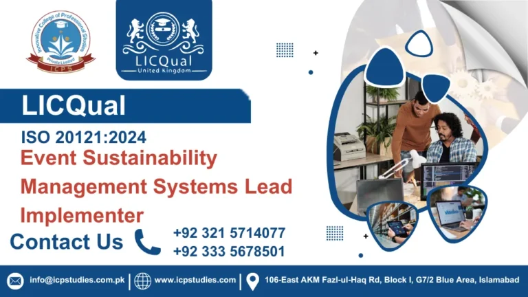 LICQual ISO 20121:2024 Event Sustainability Management Systems Lead Implementer