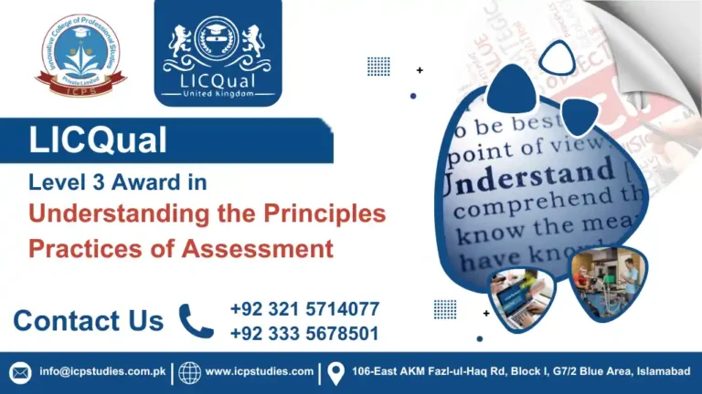LICQual Level 3 Award in Understanding the Principles Practices of Assessment