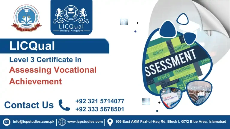 LICQual Level 3 Certificate in Assessing Vocational Achievement