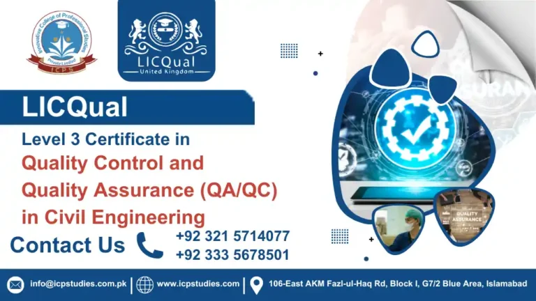 LICQual Level 3 Certificate in Quality Control and Quality Assurance (QA/QC) in Civil Engineering