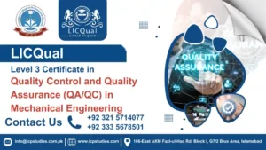 LICQual Level 3 Certificate in Quality Control and Quality Assurance (QA/QC) in Mechanical Engineering
