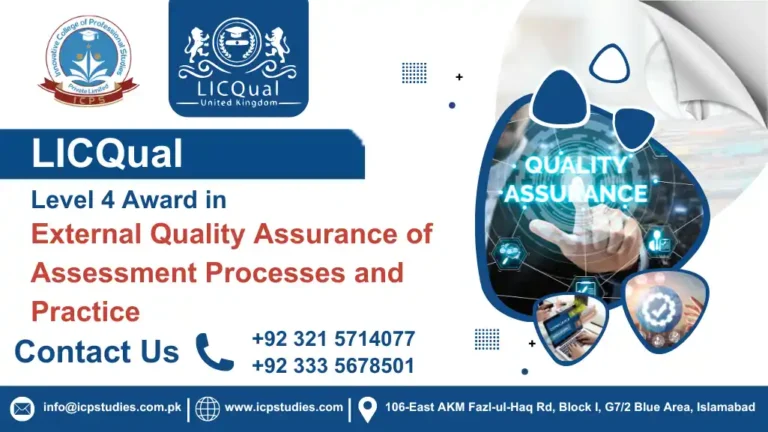 LICQual Level 4 Award in External Quality Assurance of Assessment Processes and Practice