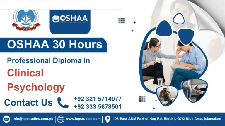 OSHAA 30-Hours Professional Diploma in Clinical Psychology