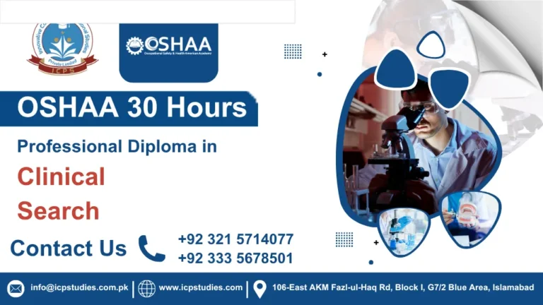 OSHAA 30-Hours Professional Diploma in Clinical Research