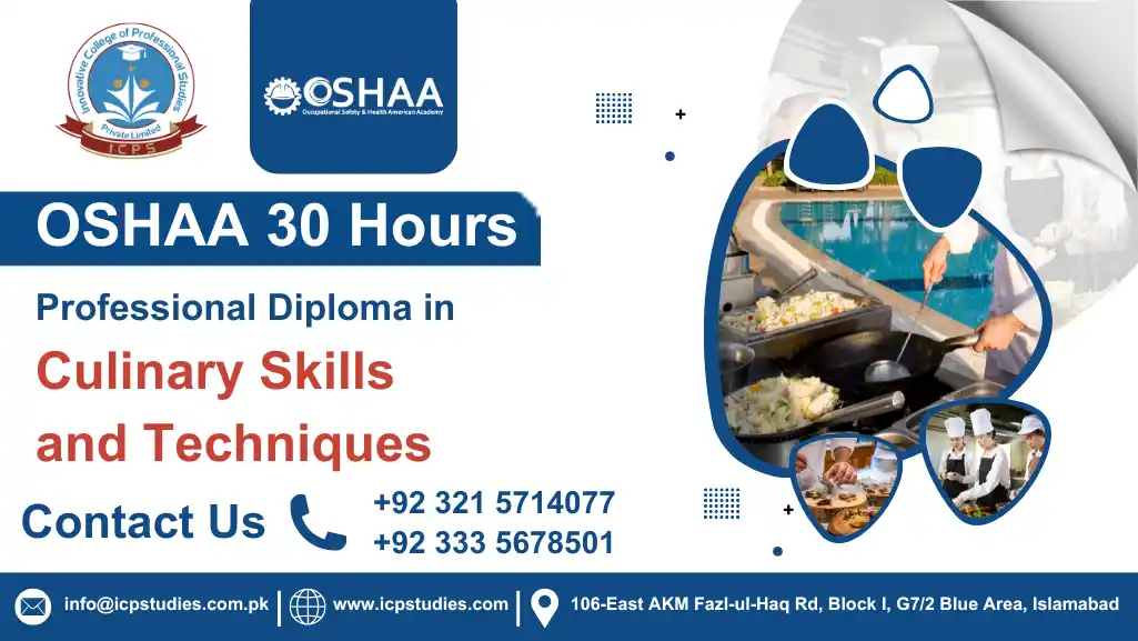OSHAA 30-Hours Professional Diploma in Culinary Skills and Techniques