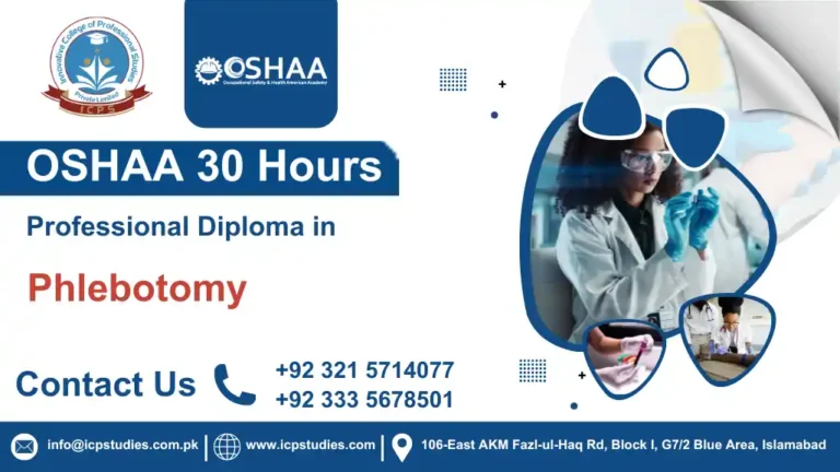 OSHAA 30-Hours Professional Diploma in Phlebotomy
