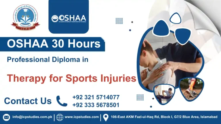 OSHAA 30-Hours Professional Diploma in Therapy for Sports Injuries