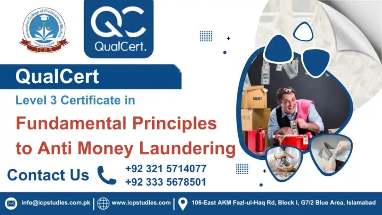 QualCert Level 3 Certificate in Fundamental Principles to Anti Money Laundering