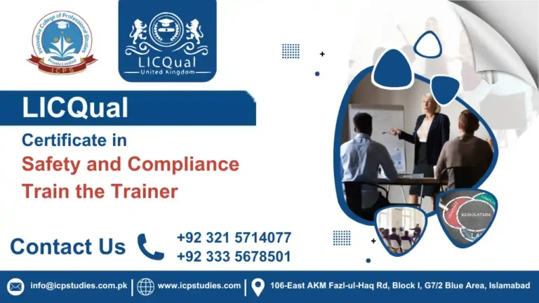 LICQual Certificate in Safety and Compliance Train the Trainer