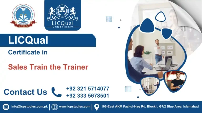 LICQual Certificate in Sales Train the Trainer