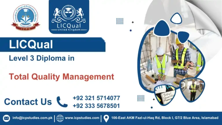 LICQual Level 3 Diploma in Total Quality Management