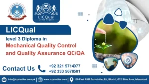 LICQual level 3 Diploma in Mechanical Quality Control and Quality Assurance QC/QA