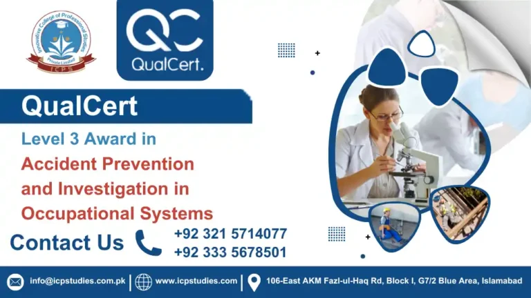 QualCert Level 3 Award in Accident Prevention and Investigation in Occupational Systems