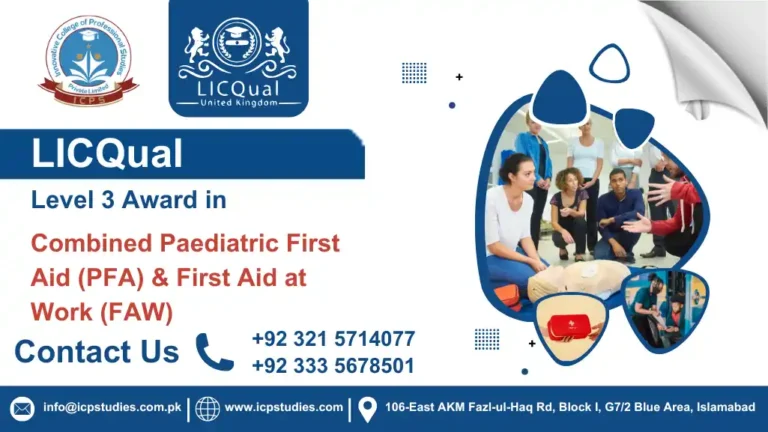 LICQual Level 3 Award in Combined Paediatric First Aid (PFA) & First Aid at Work (FAW)