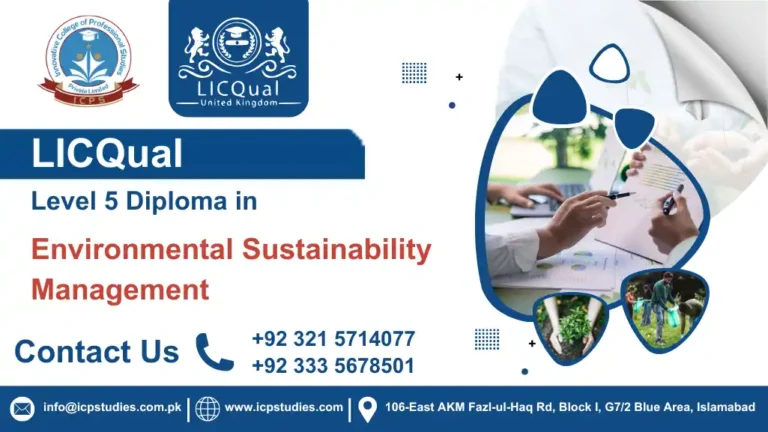 LICQual Level 5 Diploma in Environmental Sustainability Management