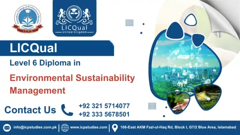 LICQual Level 6 Diploma in Environmental Sustainability Management