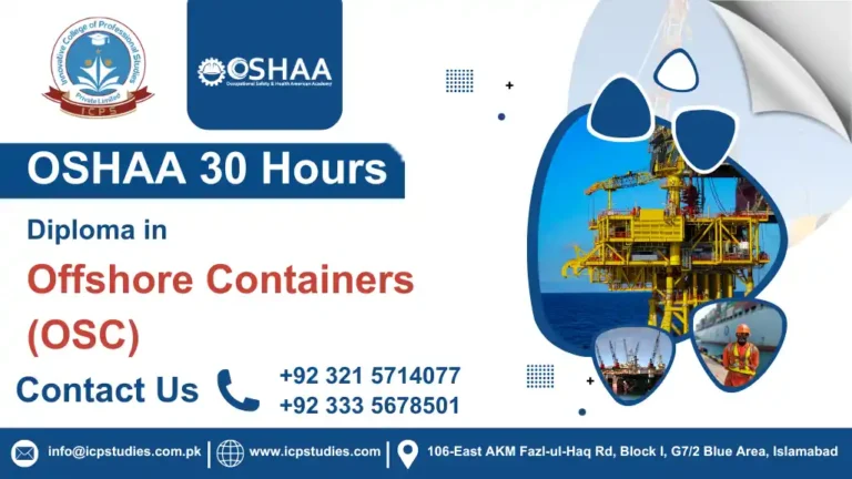 OSHAA 30-Hours Diploma in Offshore Containers (OSC)