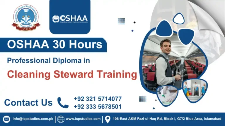 OSHAA 30-Hours Professional Diploma in Cleaning Steward Training