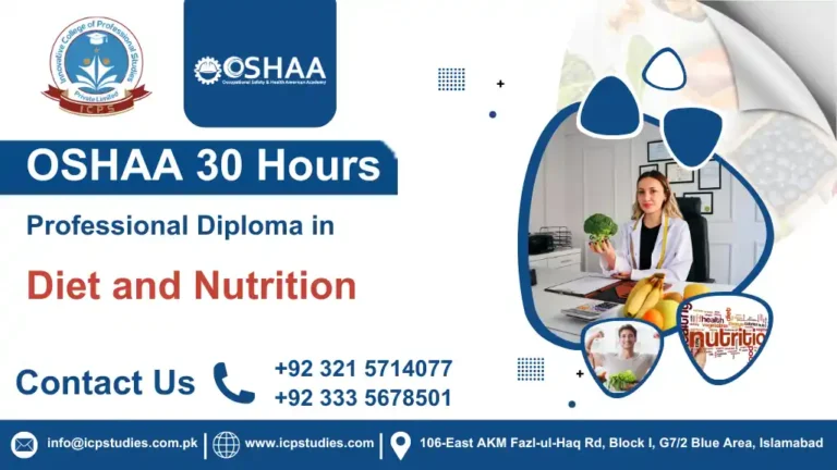 OSHAA 30-Hours Professional Diploma in Diet and Nutrition