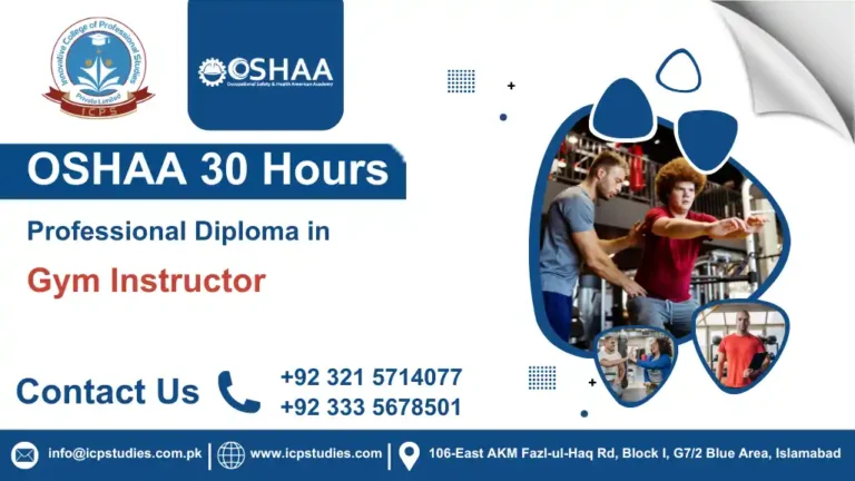 OSHAA 30-Hours Professional Diploma in Gym Instructor