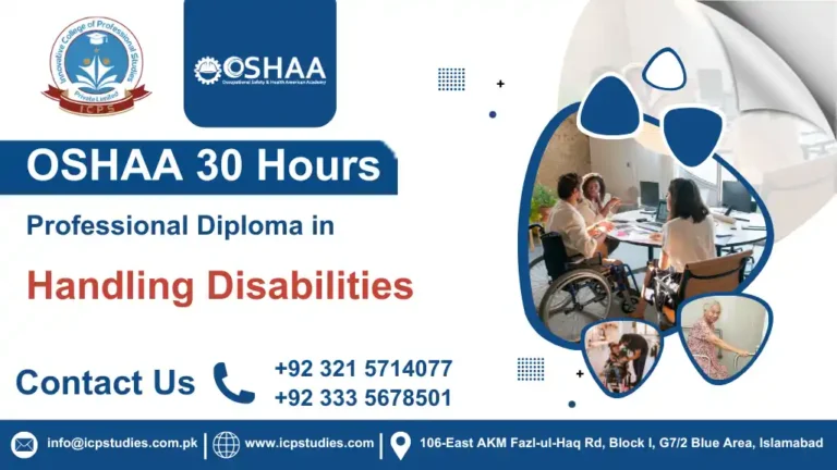 OSHAA 30-Hours Professional Diploma in Handling Disabilities