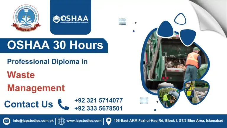OSHAA 30-Hours Professional Diploma in Waste Management