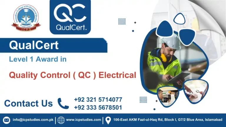 QualCert Level 1 Award in Quality Control ( QC ) Electrical