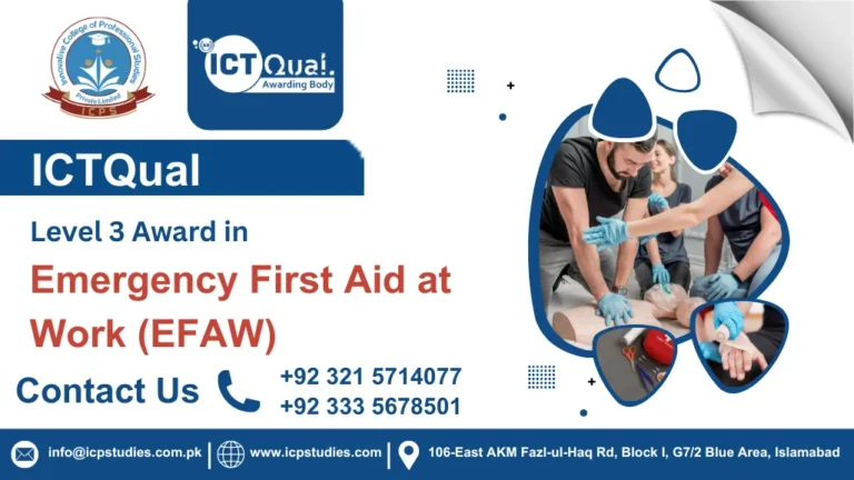 ICTQual AB Level 3 Award in Emergency First Aid at Work (EFAW)
