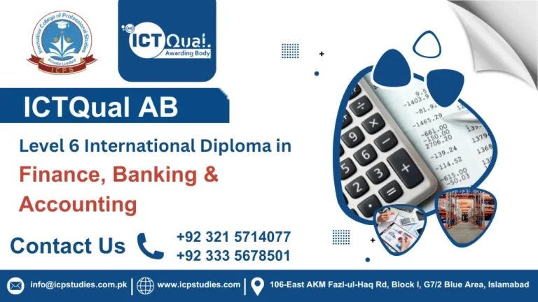 ICTQual AB Level 6 International Diploma in Finance, Banking & Accounting