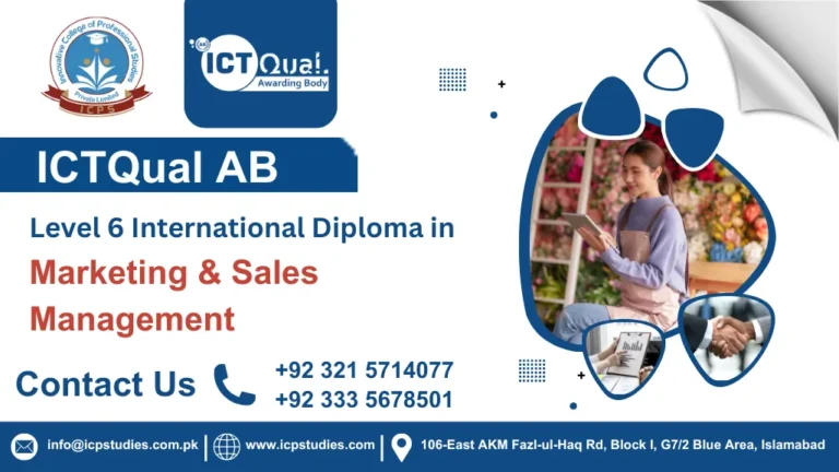 ICTQual AB Level 6 International Diploma in Marketing & Sales Management