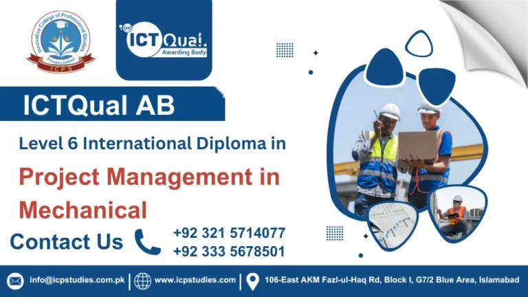 ICTQual AB Level 6 International Diploma in Project Management in Mechanical
