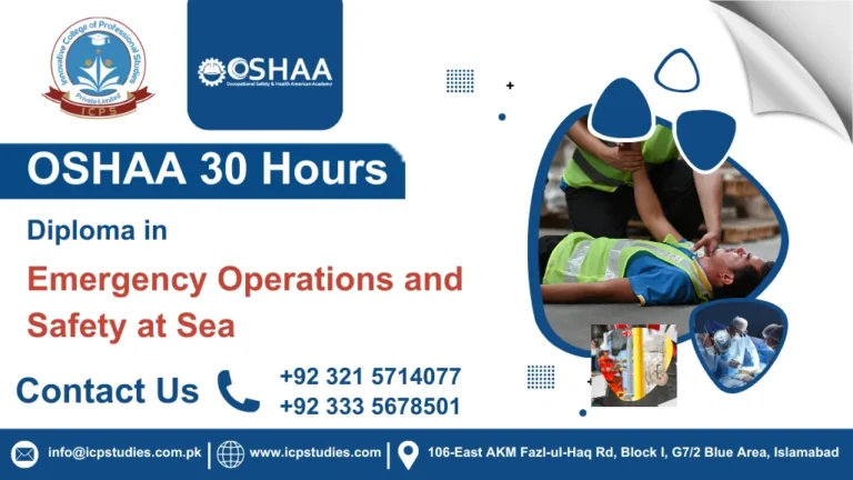 OSHAA 30-Hours Diploma in Emergency Operations and Safety at Sea