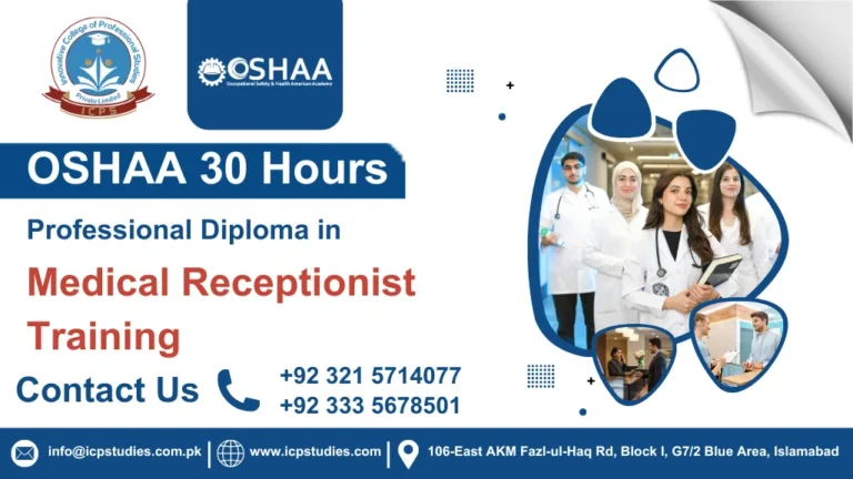 OSHAA 30-Hours Professional Diploma in Medical Receptionist Training