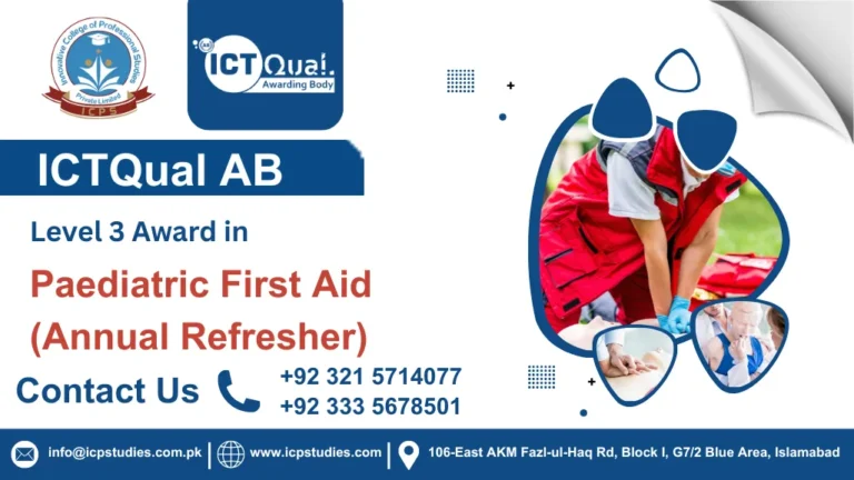 ICTQual Level 3 Award in Paediatric First Aid (Annual Refresher)