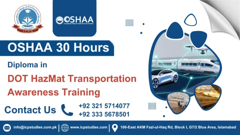 OSHAA 30-Hours Diploma in DOT HazMat Transportation Awareness Training