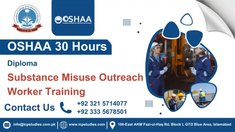 OSHAA 30-Hours Diploma in Substance Misuse Outreach Worker Training