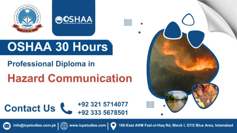 OSHAA 30-Hours Professional Diploma in Hazard Communication