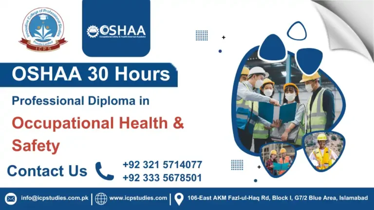 OSHAA 30-Hours Professional Diploma in Occupational Health and Safety