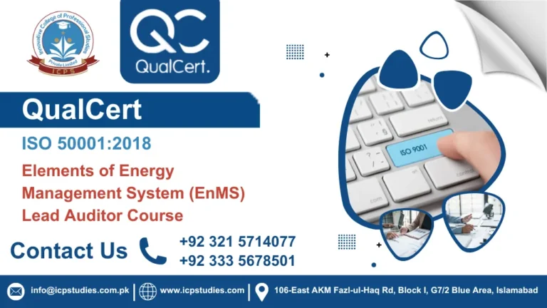 QualCert ISO 50001:2018 – Elements of Energy Management System (EnMS) Lead Auditor Course