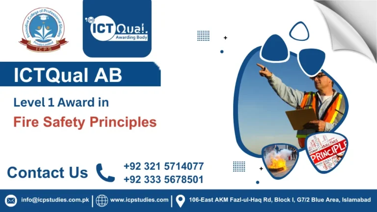 ICTQual AB Level 1 Award in Fire Safety Principles