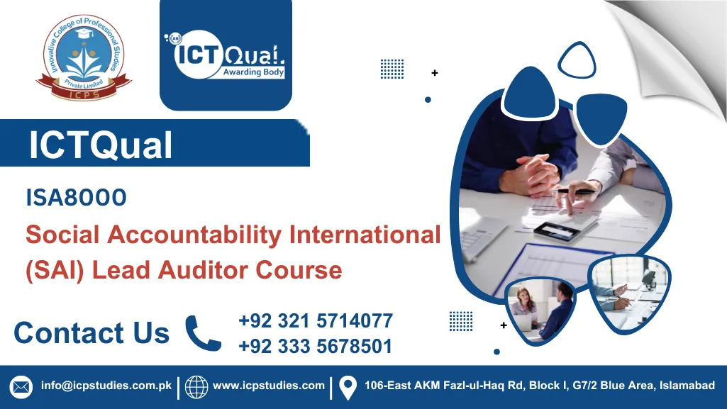 ICTQual SA8000 Social Accountability International (SAI) Lead Auditor Course