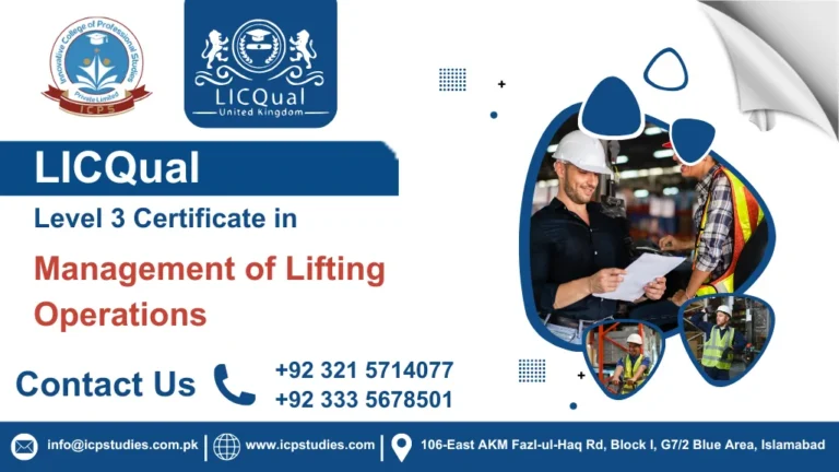 LICQual Level 3 Certificate in Management of Lifting Operations