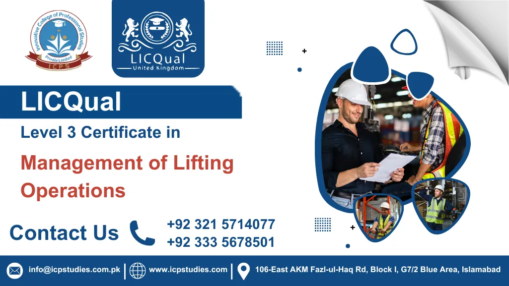 LICQual Level 3 Certificate in Management of Lifting Operations