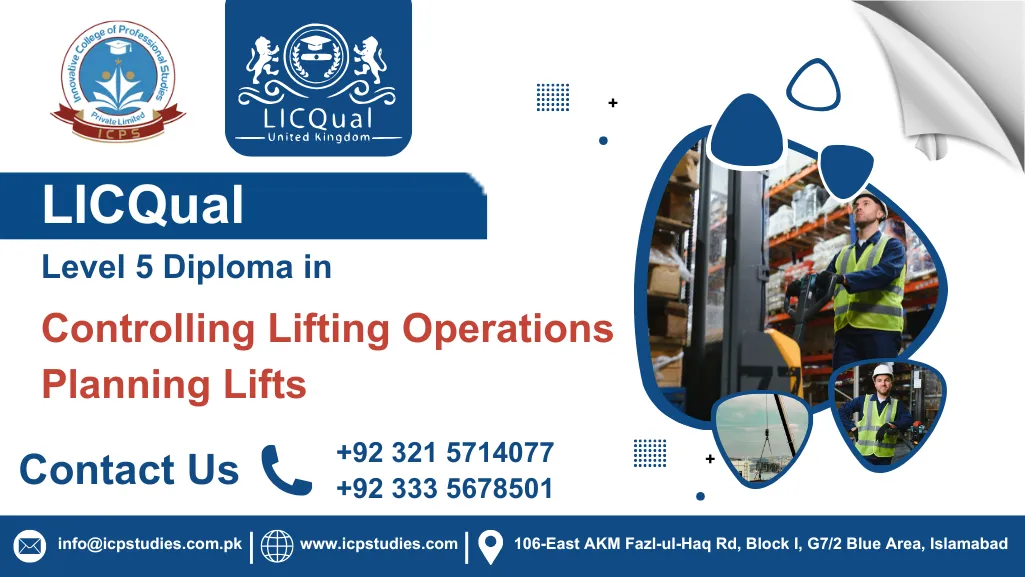 LICQual Level 5 Diploma in Controlling Lifting Operations — Planning Lifts