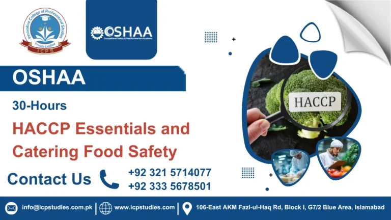 OSHAA 30-Hours HACCP Essentials and Catering Food Safety