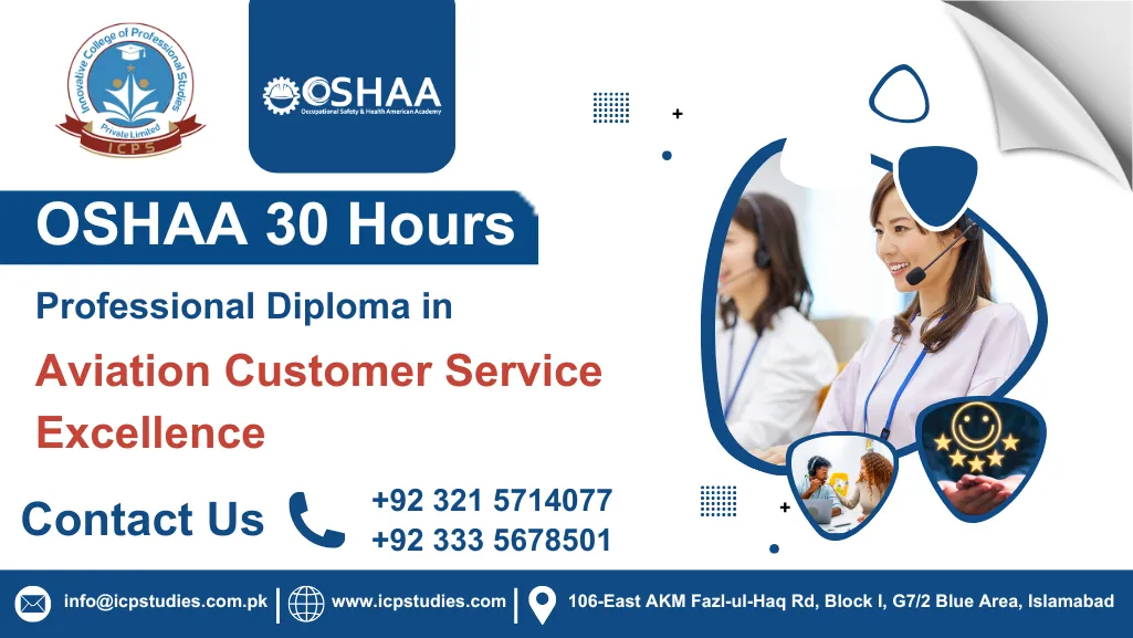 OSHAA 30-Hours Professional Diploma in Aviation Customer Service Excellence