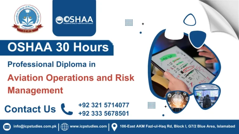 OSHAA 30-Hours Professional Diploma in Aviation Operations and Risk Management