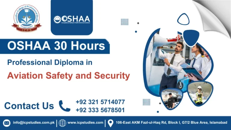 OSHAA 30-Hours Professional Diploma in Aviation Safety and Security