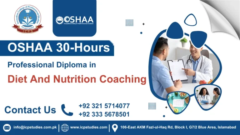 OSHAA 30-Hours Professional Diploma in Diet And Nutrition Coaching