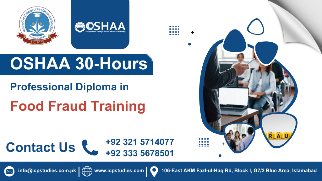OSHAA 30-Hours Professional Diploma in Food Fraud Training